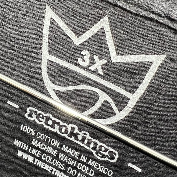 Vintage RetroKings Men's Black Short Sleeve Big Poppa Crown Graphic T-Shirt 3XL - Picture 5 of 8